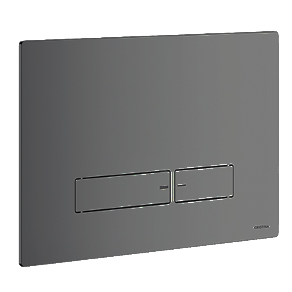 PLAQUE POUR WC SUSPENDU CHROME NOIR