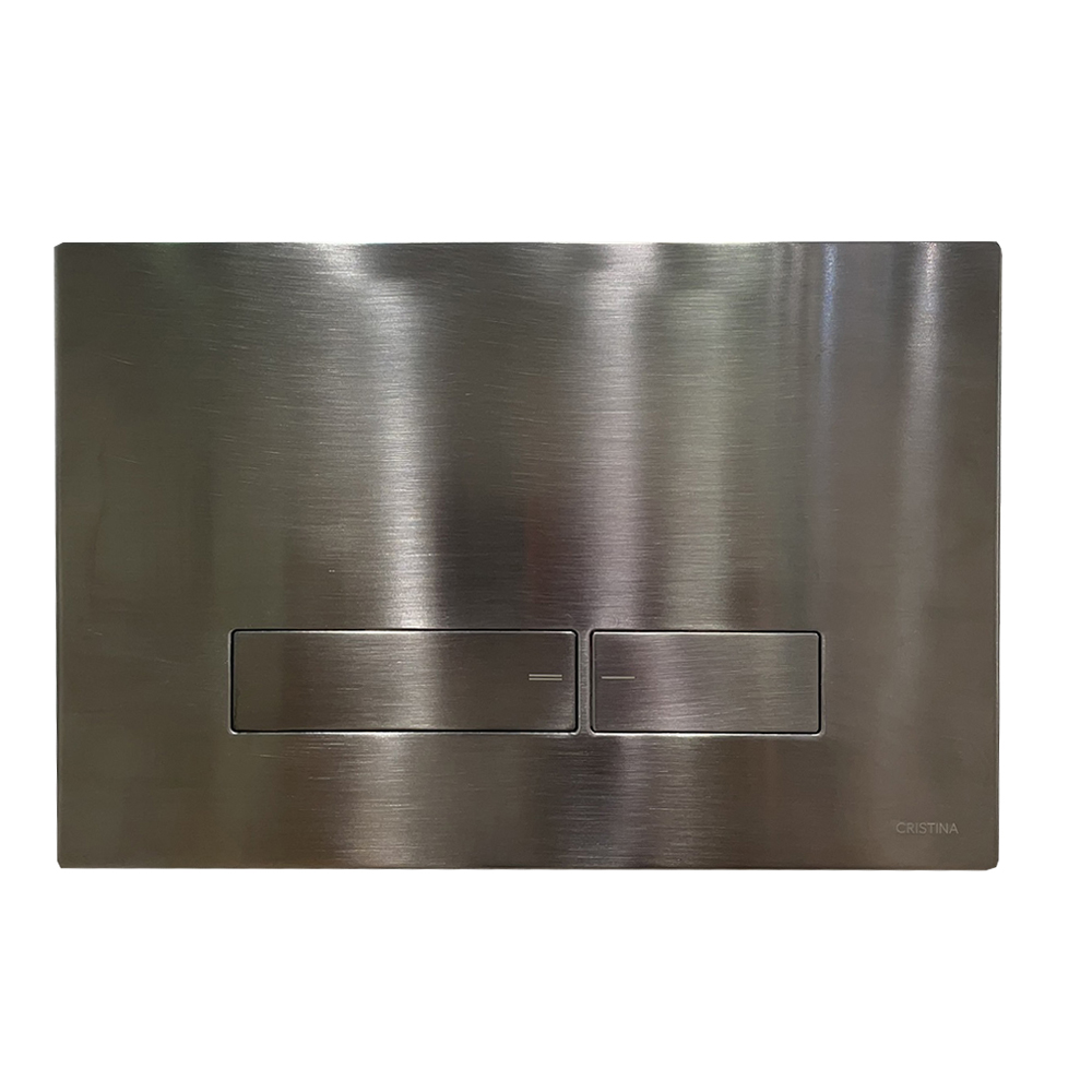 PLAQUE POUR WC SUSPENDU METAL BROSSE