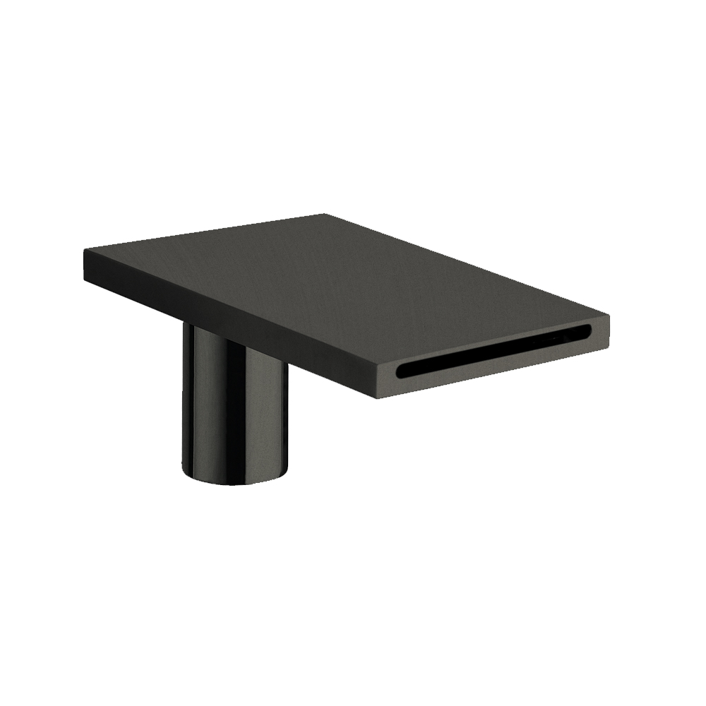 BEC CASCADE SUR GORGE QUADRI CHROME NOIR BROSSE**FIN