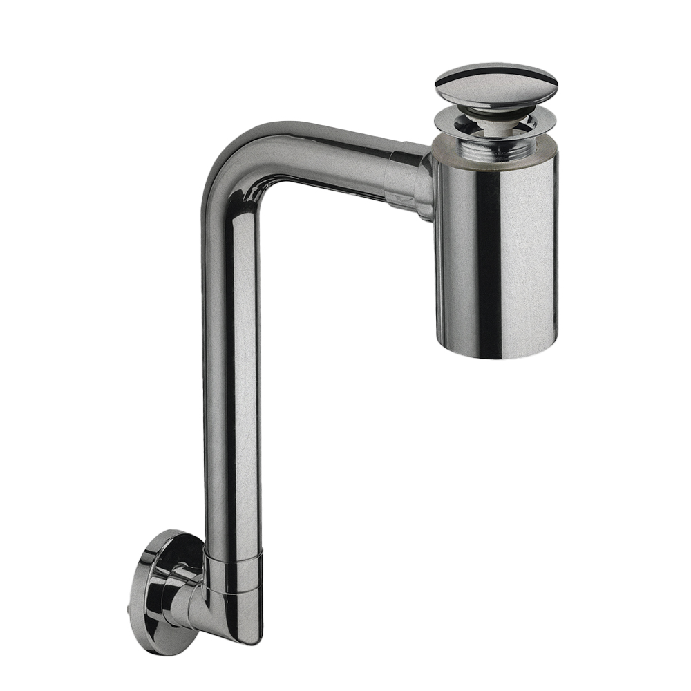 SIPHON GAIN DE PLACE BONDE U&D AVEC TROP PLEIN METAL BROSSE