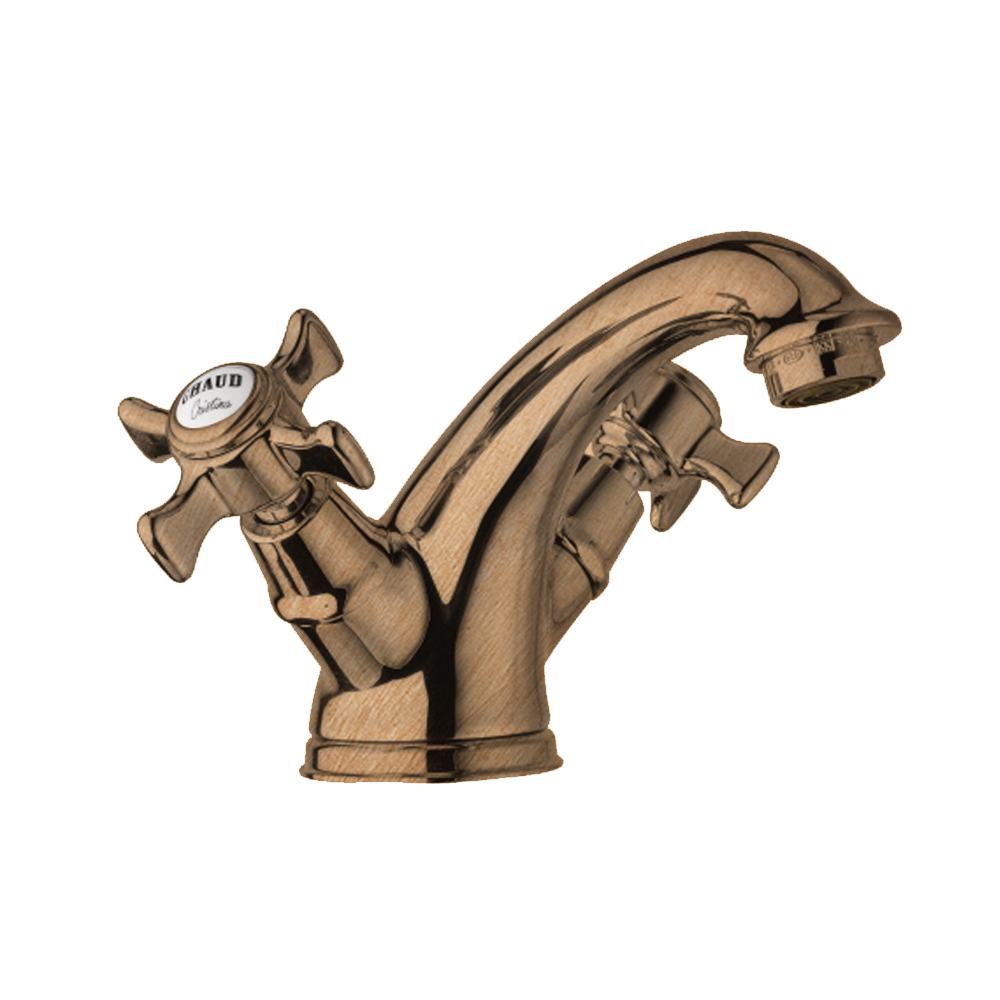 LAVABO CHAMBORD OR ROSE BROSSE + VIDAGE PVD