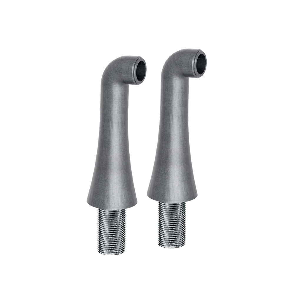 2 COLONNETTES HAUTES 130 MM MM3/4" METAL BROSSE
