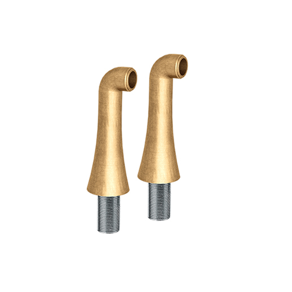 2 COLONNETTES HAUTES 130 MM MM3/4" VIEUX BRONZE MAT