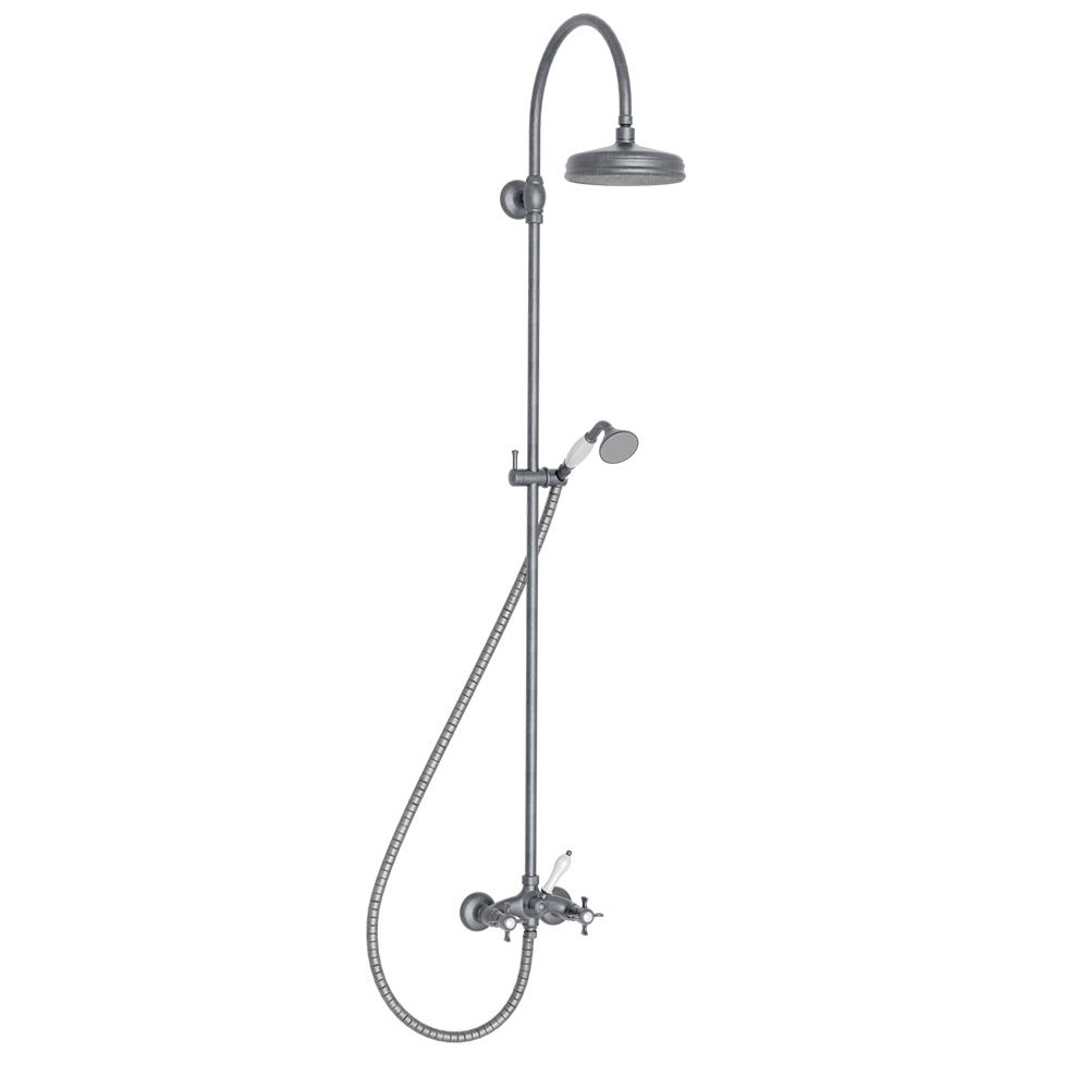 COLONNE DE DOUCHE CHAMBORD RETRO COMPLETE METAL BROSSE