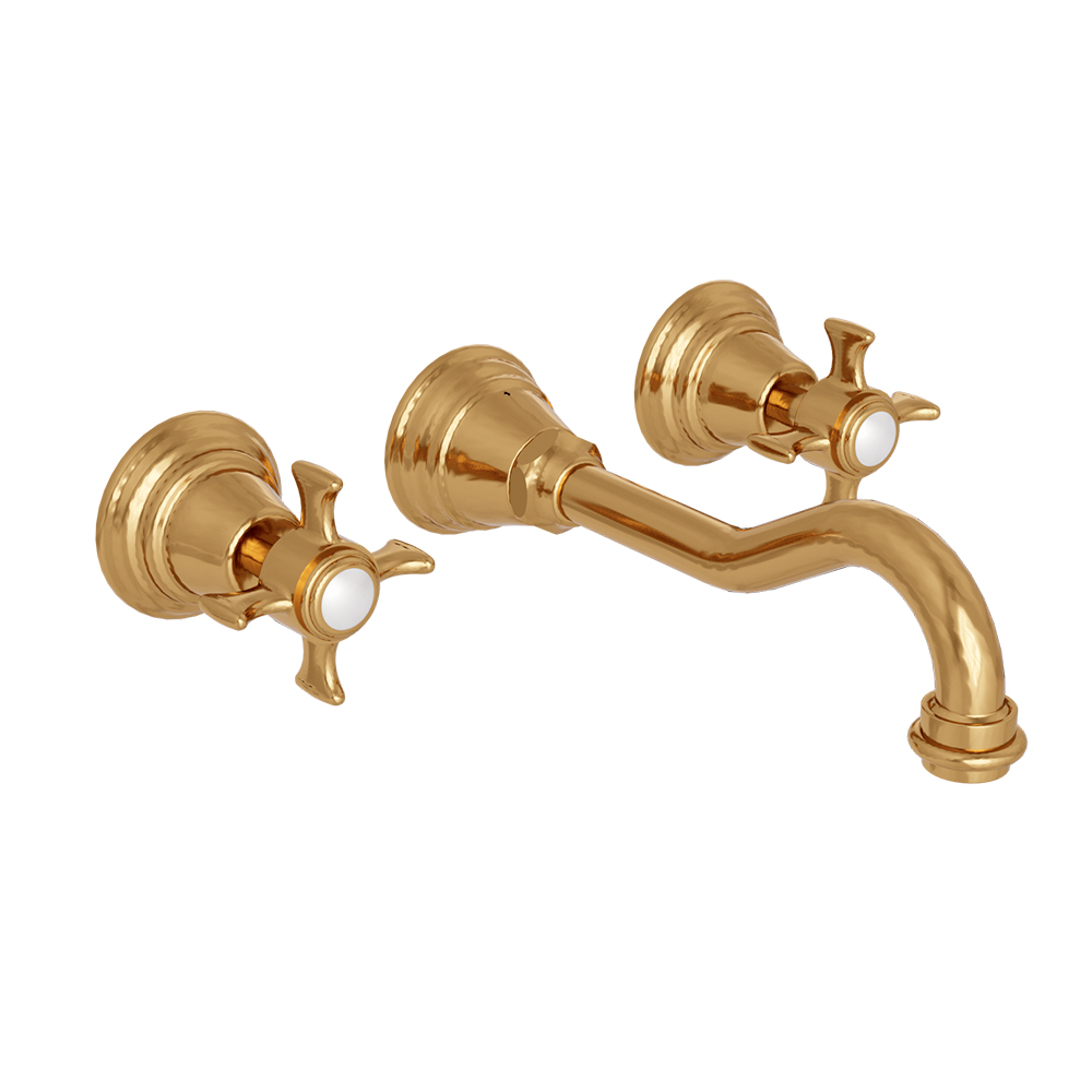 LAVABO MELANGEUR MURAL CHAMBORD S/MECA DORE