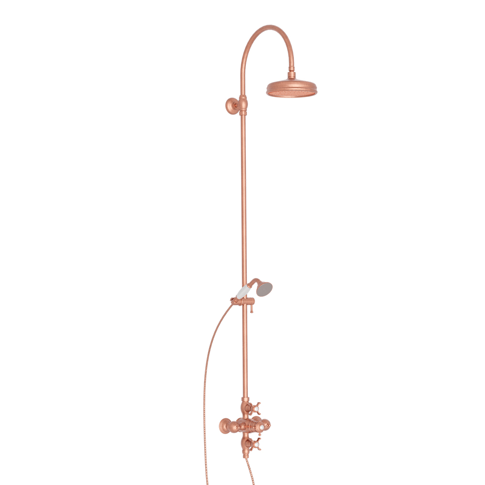 #COLONNE DE DOUCHE CHAMBORD RETRO THERMO OR ROSE BR**FIN NE PLUS CDES