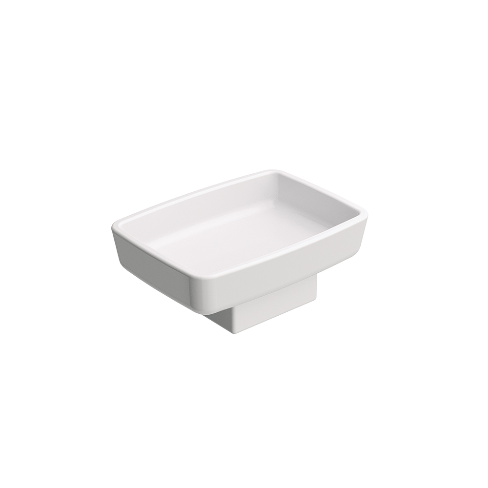 PORTE SAVON CERAMIQUE BLANC BRILLANT