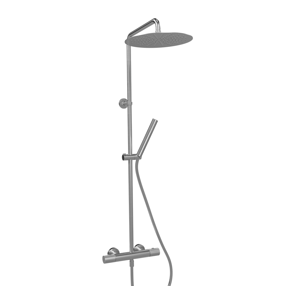 COLONNE DE DOUCHE EAST SIDE THERMOSTATIQUE METAL BROSSE