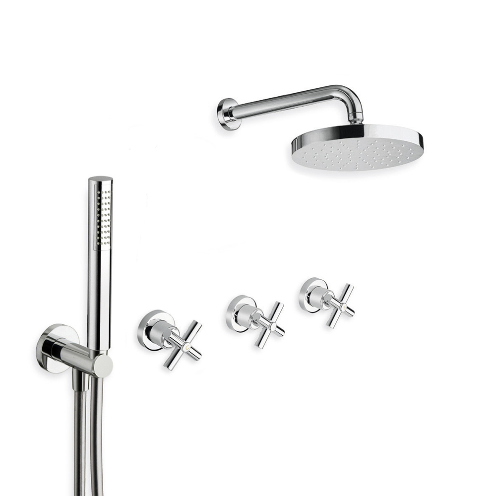 DOUCHE EXECUTIVE ENCASTREE 2 SORTIES CHROME