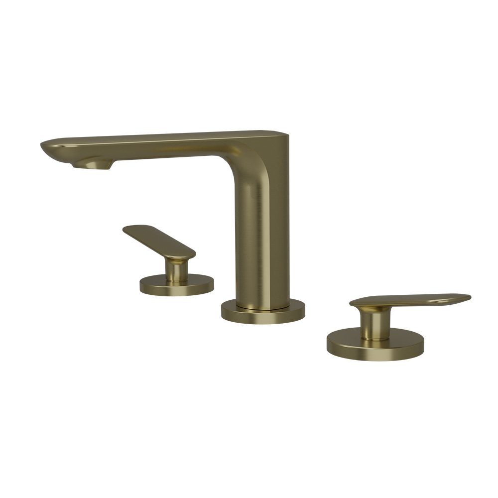 LAVABO MELANGEUR 3 TROUS FOIL OR BROSSE