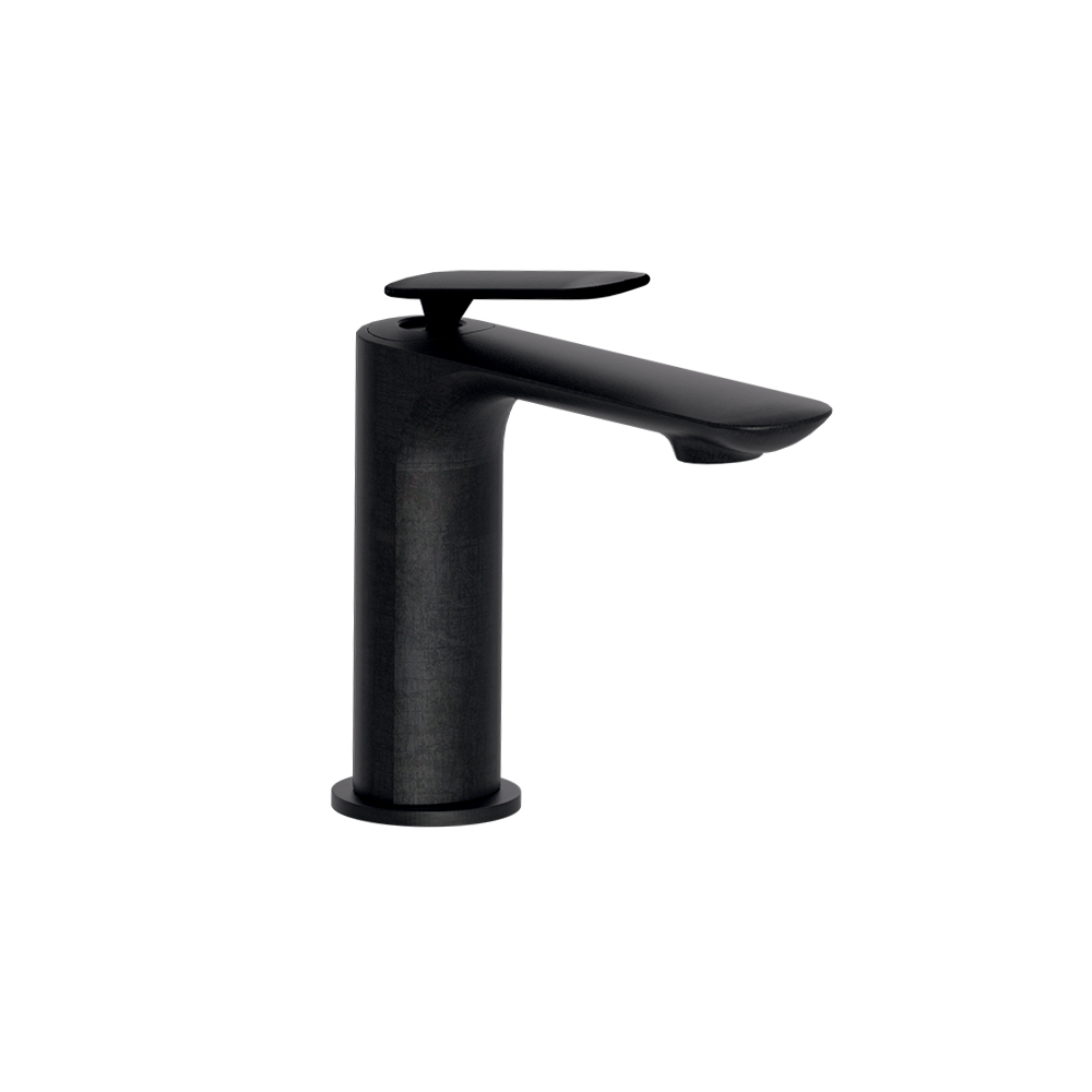 MITIGEUR LAVABO REGULAR AVEC VIDAGE UP&DOWN® CHROMÉ NOIR BROSSÉ