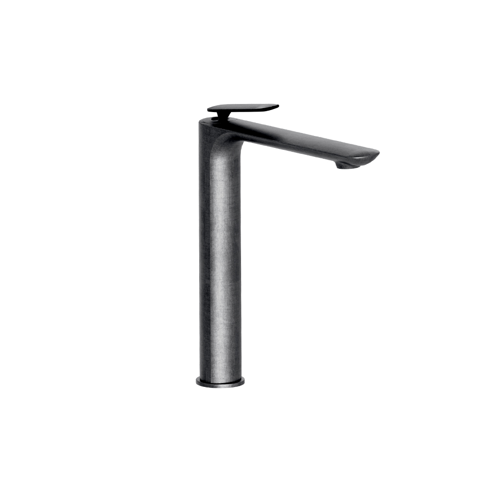MITIGEUR LAVABO HAUT AVEC VIDAGE UP&DOWN® MÉTAL BROSSÉ