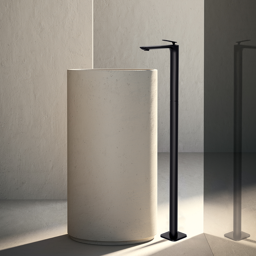 MITIGEUR LAVABO MONOCOLONNE AVEC VIDAGE UP&DOWN® BLACKMAT