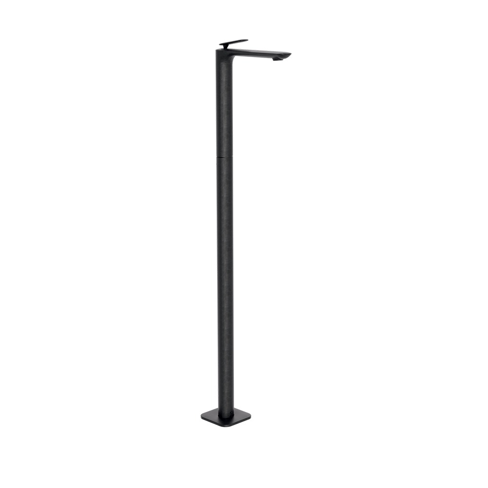 MITIGEUR LAVABO MONOCOLONNE AVEC VIDAGE UP&DOWN® CHROMÉ NOIR BROSSÉ