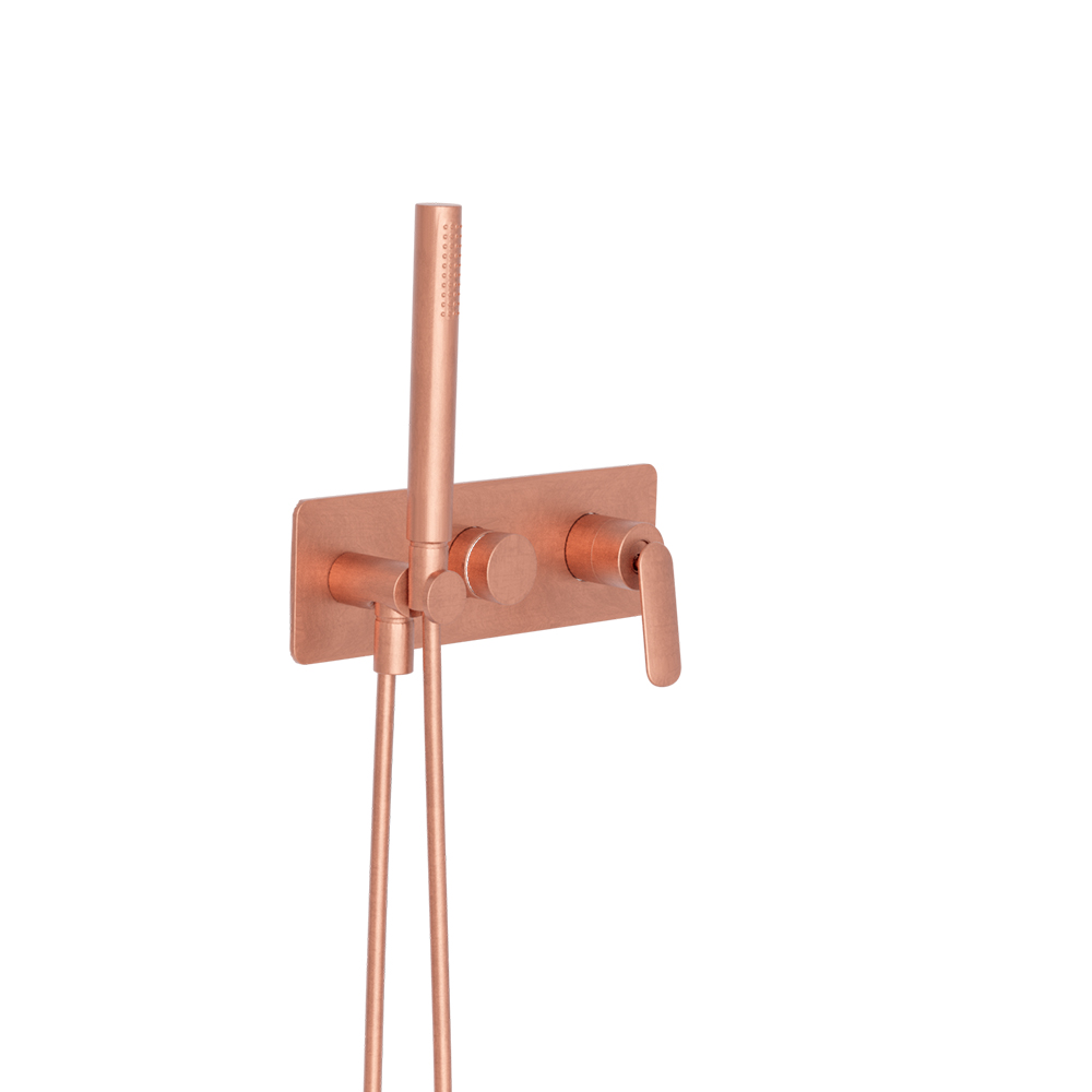 FACADE DOUCHE/BAIN DOUCHE 2 SORTIES OR ROSE BROSSÉ