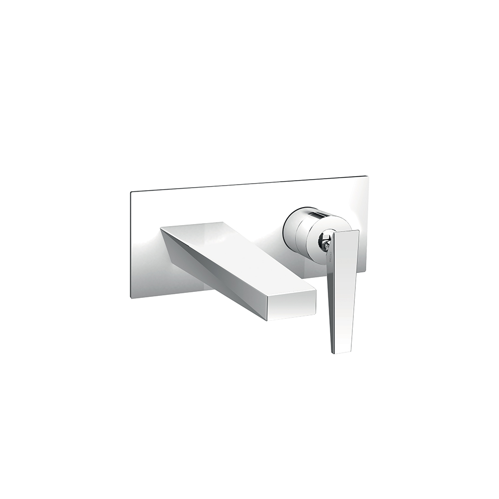 FAÇADE MITIGEUR LAVABO ENCASTRÉ AVEC PLAQUE BEC DE