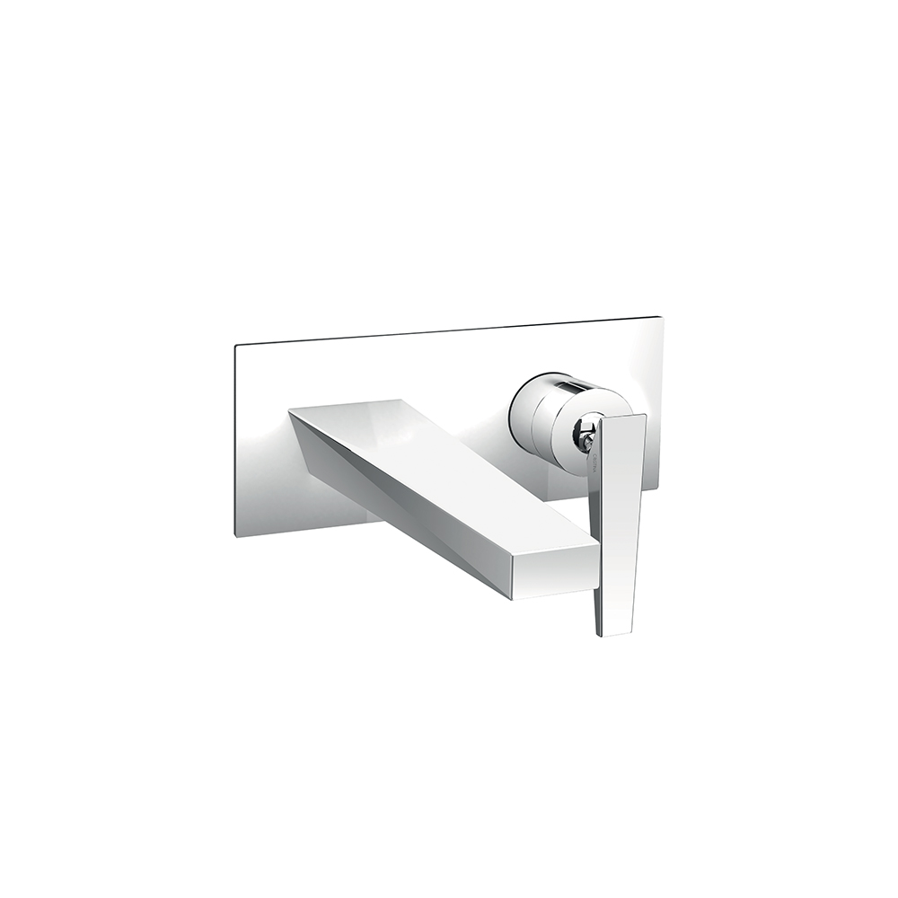 FAÇADE MITIGEUR LAVABO ENCASTRÉ AVEC PLAQUE BEC DE