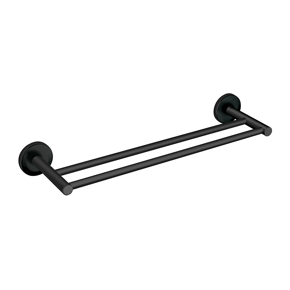 PORTE SERVIETTE GRAND HOTEL DOUBLE 60 CM NOIR