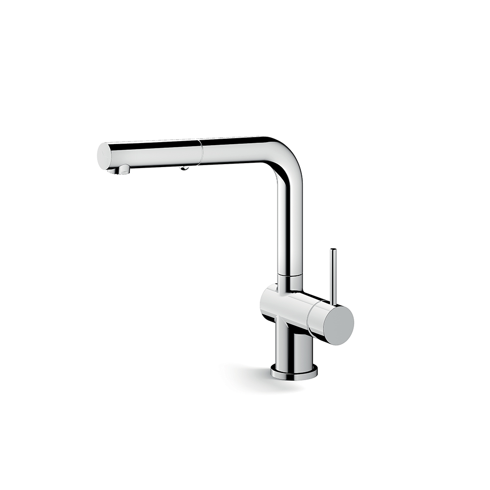 MITIGEUR D'ÉVIER MONOTROU AVEC DOUCHETTE EXTRACTIBLE