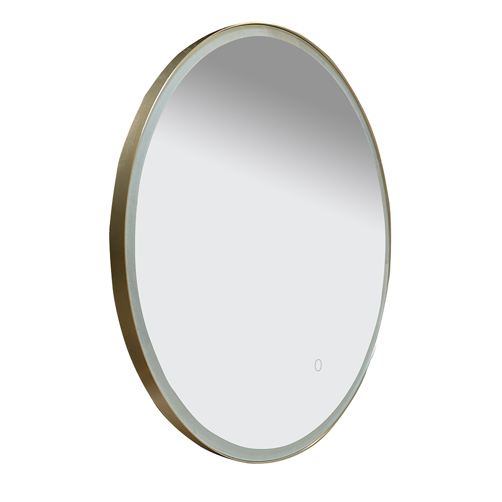 MIROIR MOON CADRE LAITON BROSSÉ
