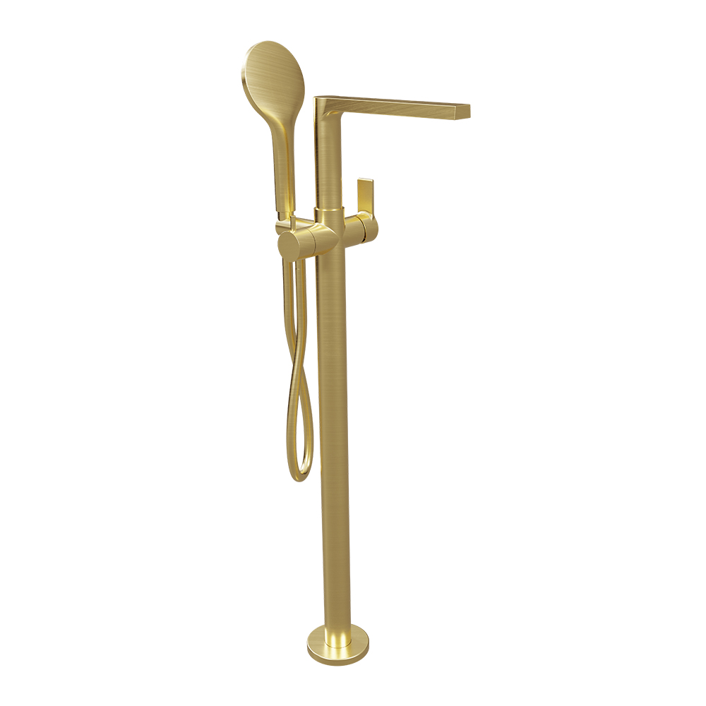 BAIN DOUCHE OMEGA MONOCOLONNE SANS MECANISME OR BROSSE