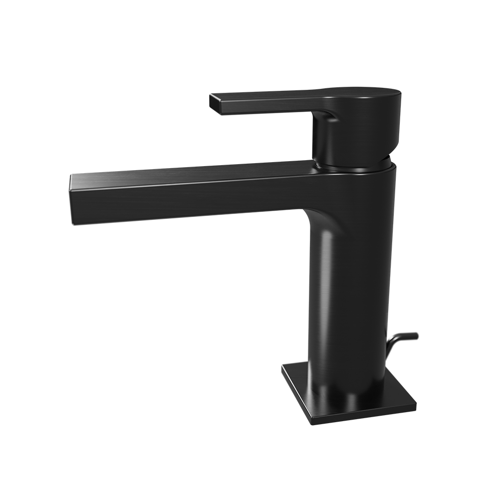 LAVABO OMEGA VIDAGE METAL CHROME NOIR BROSSE