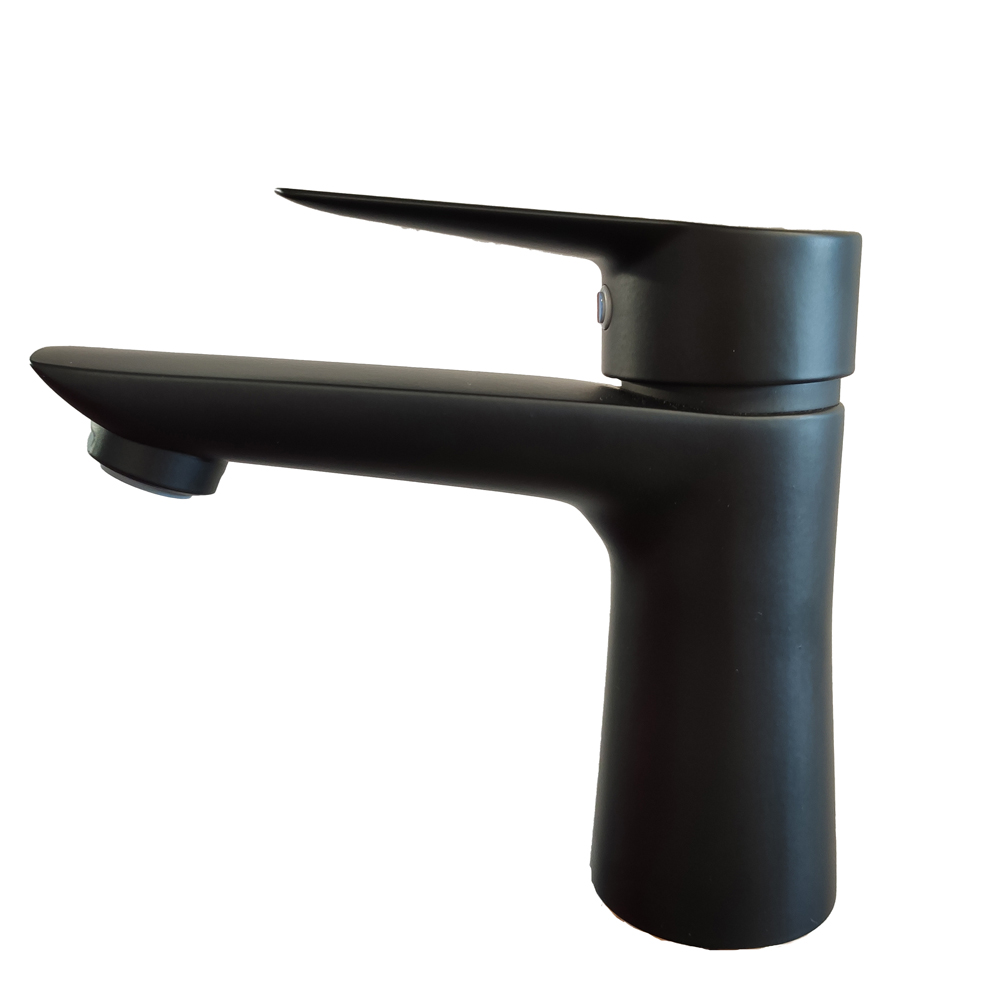 MITIGEUR LAVABO OPEN LARGE C1 VIDAGE METALLO PLASTIQUE BLACK MAT