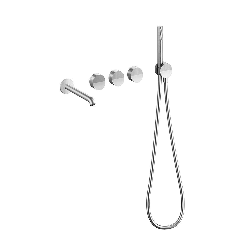 MITIGEUR BAIN DOUCHE 2 SORTIES BEC ET DOUCHETTE PIEGA INOX