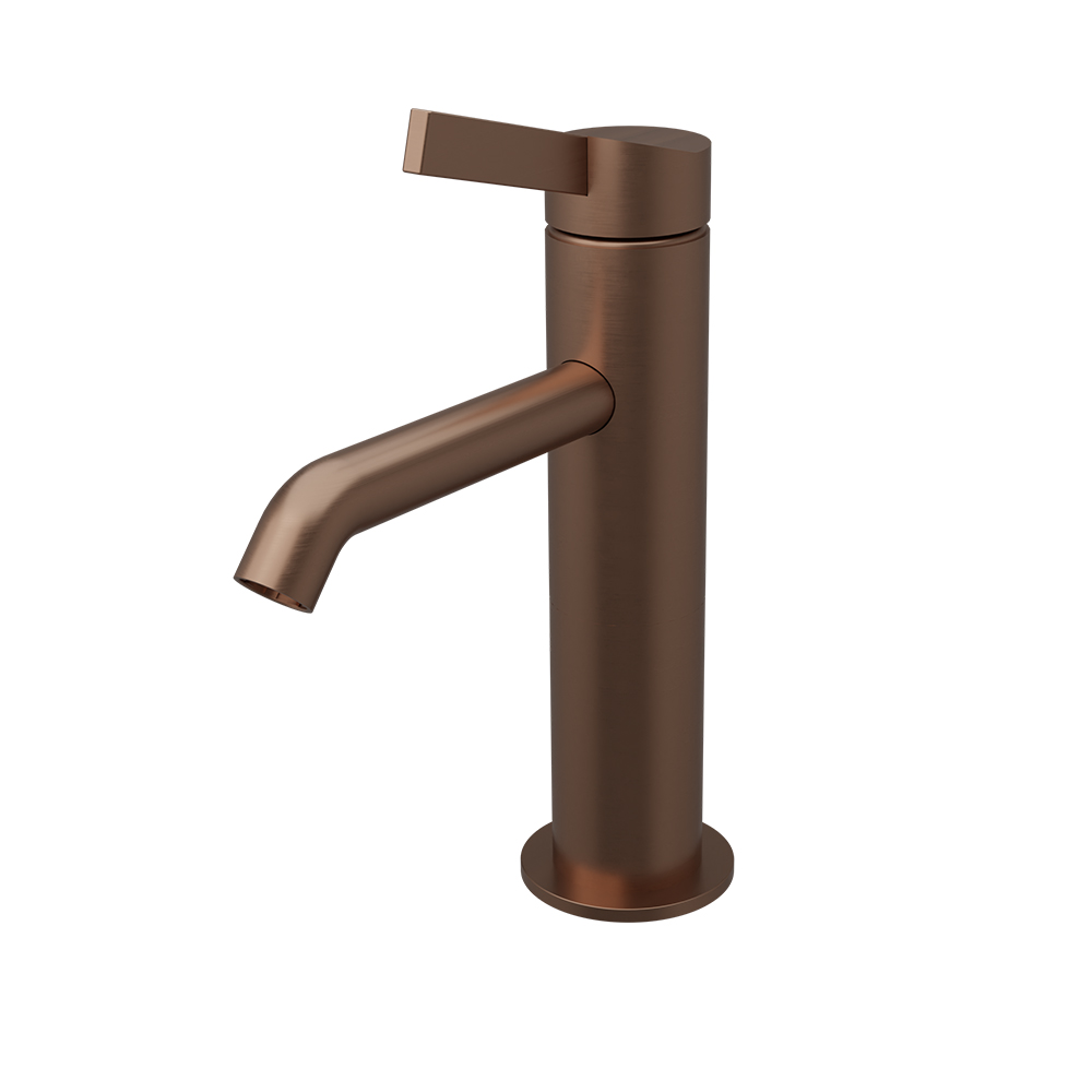 LAVABO MITIGEUR REGULAR AVEC U&D OR ROSE BROSSE PVD