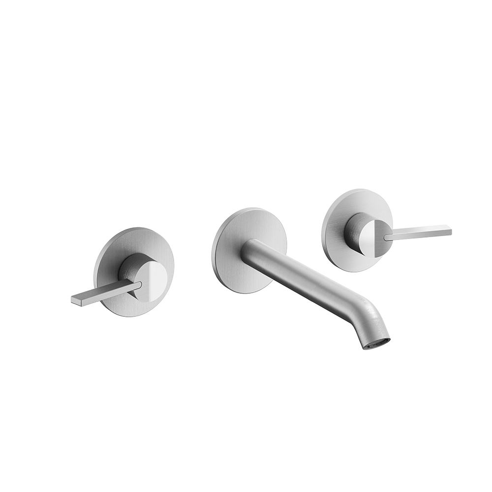 GROUPE EXTERIEUR DOUBLE COMMANDE DE LAVABO PIEGA INOX