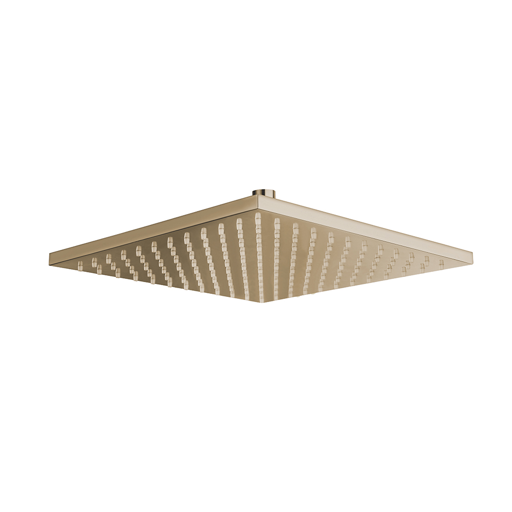 POMME DE DOUCHE CARREE 30X30 LAITON VIEUX BRONZE
