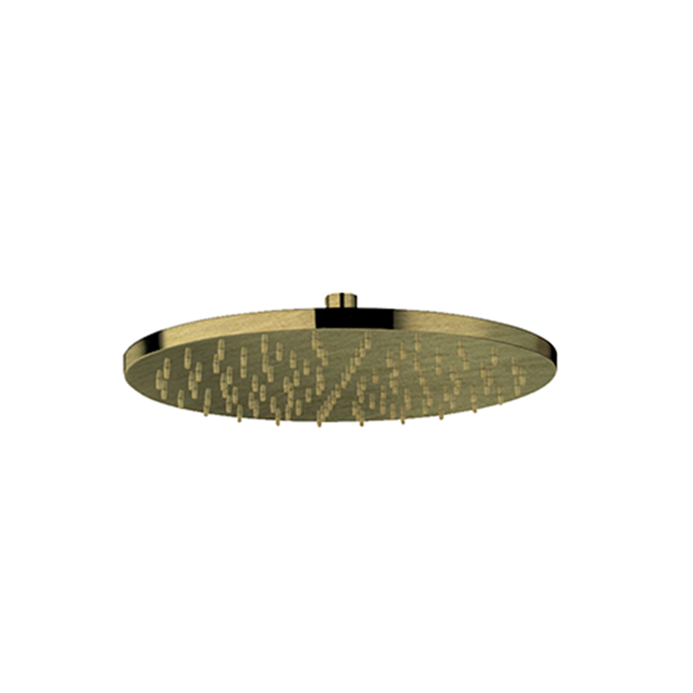 POMME DE DOUCHE RONDE DIAMETRE 30 LAITON VIEUX BRONZE MAT