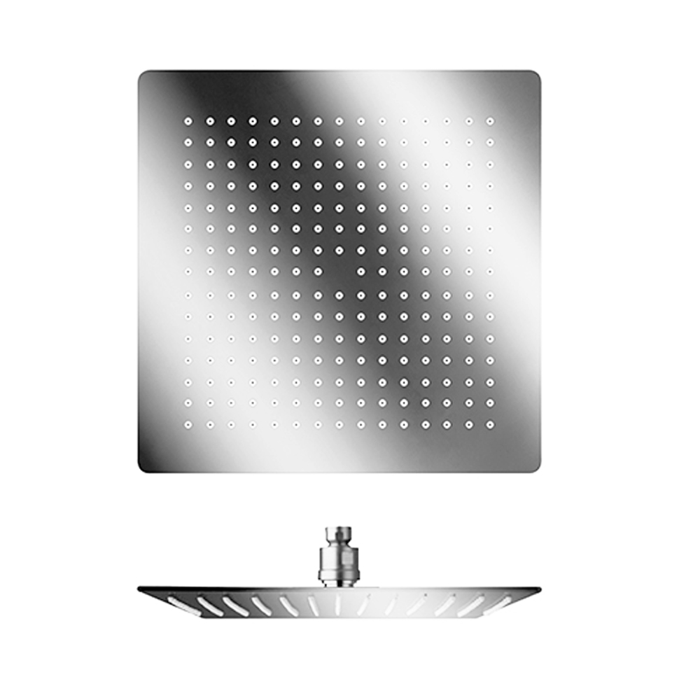 POMME DE DOUCHE SANDWICH INOX CARRE CHROME