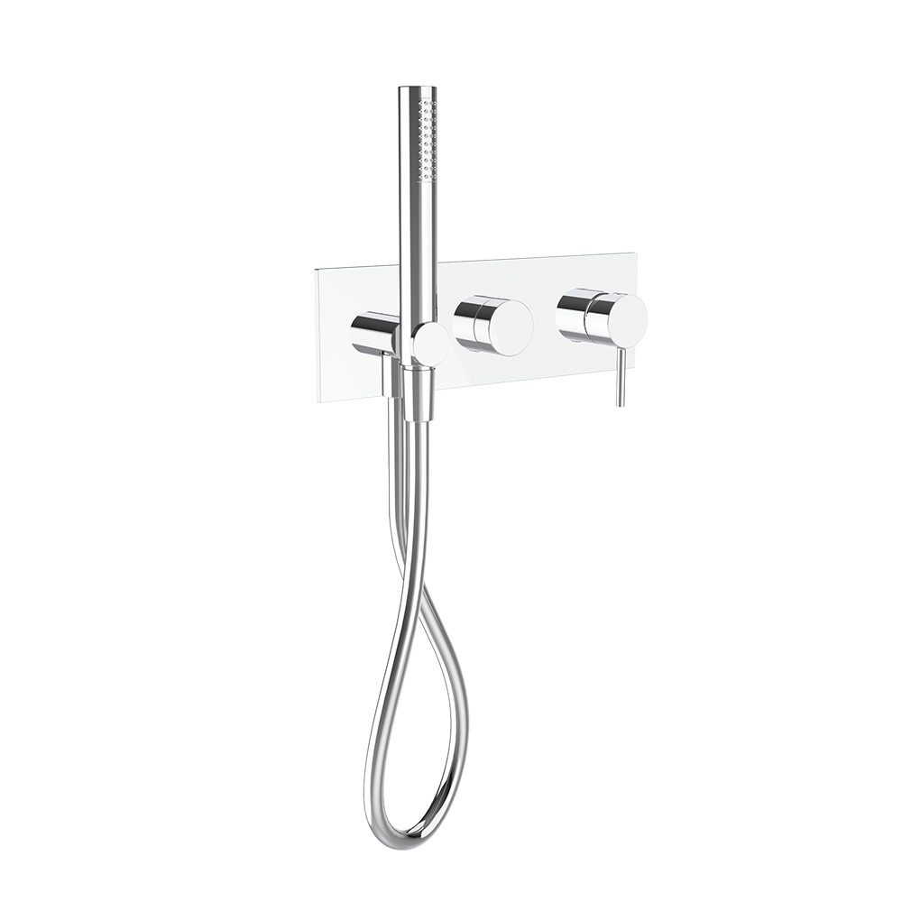 FACADE DE DOUCHE MITIGEUR 2 SORTIES AVEC DOUCHETTE PHI CHROME