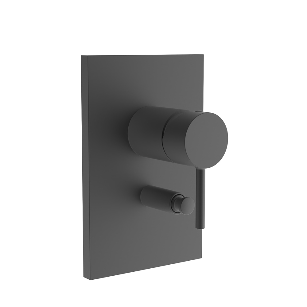 FACADE DE DOUCHE MITIGEUR AVEC INVERSEUR PHI BLACKMAT
