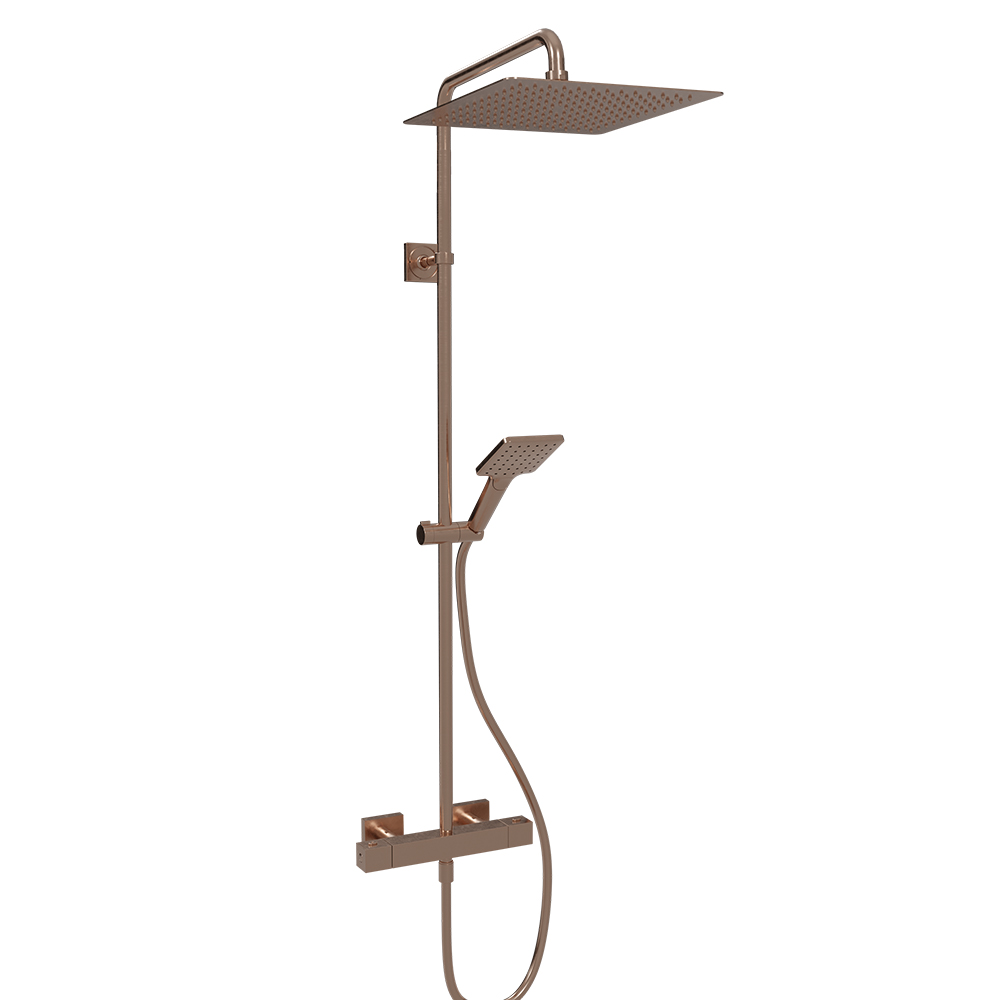 COLONNE DE DOUCHE THERMOSTATIQUE TABULA OR ROSE BROSSE