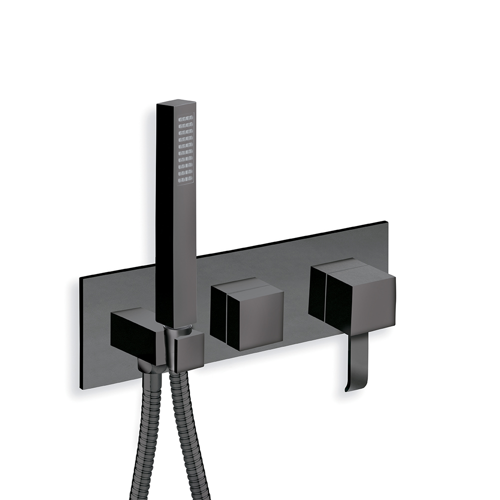FACADE EXTERNE QUADRI DOUCHE MURALE 3 SORTIES SANS MECANISME EX QM610