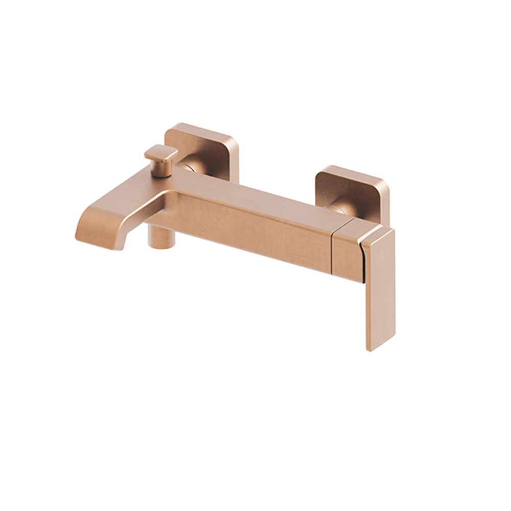 BAIN/DOUCHE QUADRI S MITIGEUR OR ROSE BROSSE