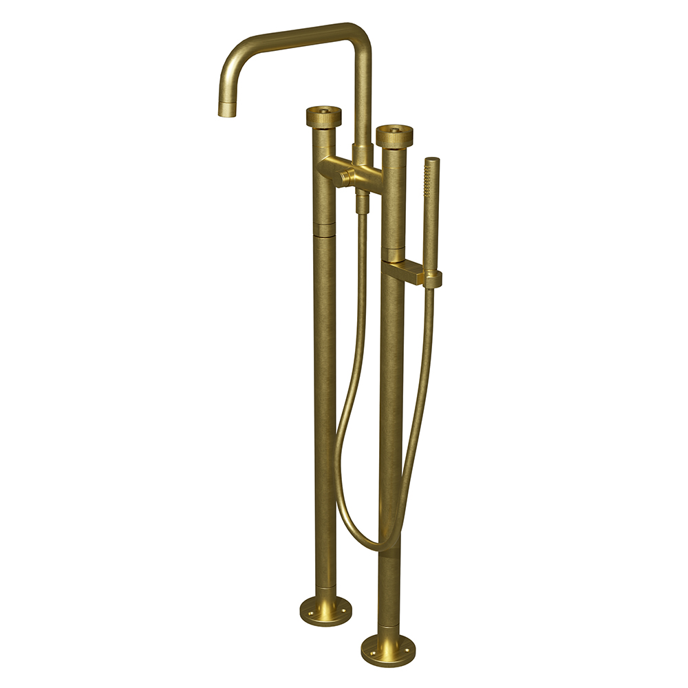 MELANGEUR BAIN DOUCHE SUR PIEDS ROTA OR BROSSE