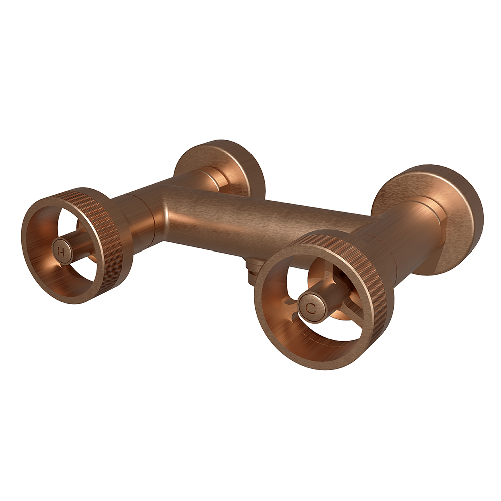 MELANGEUR DOUCHE ROTA OR ROSE BROSSE