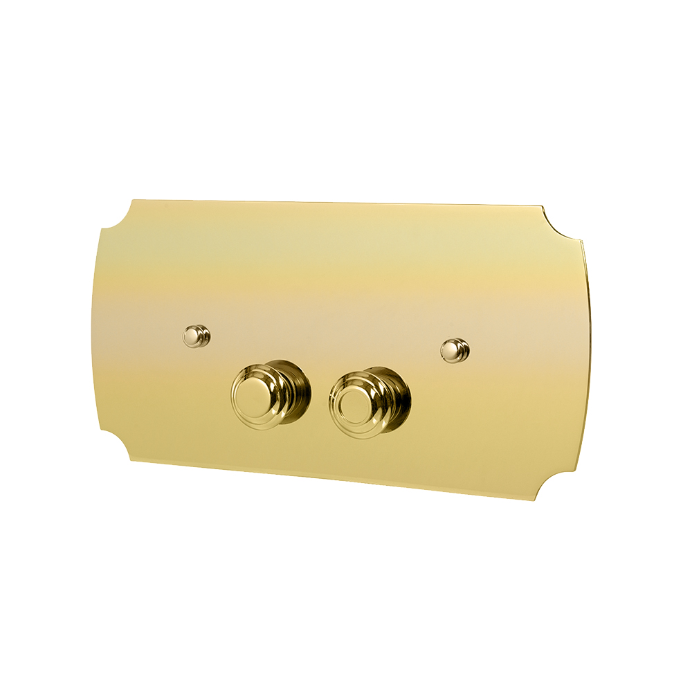 PLAQUE WC RETRO OR BROSSE