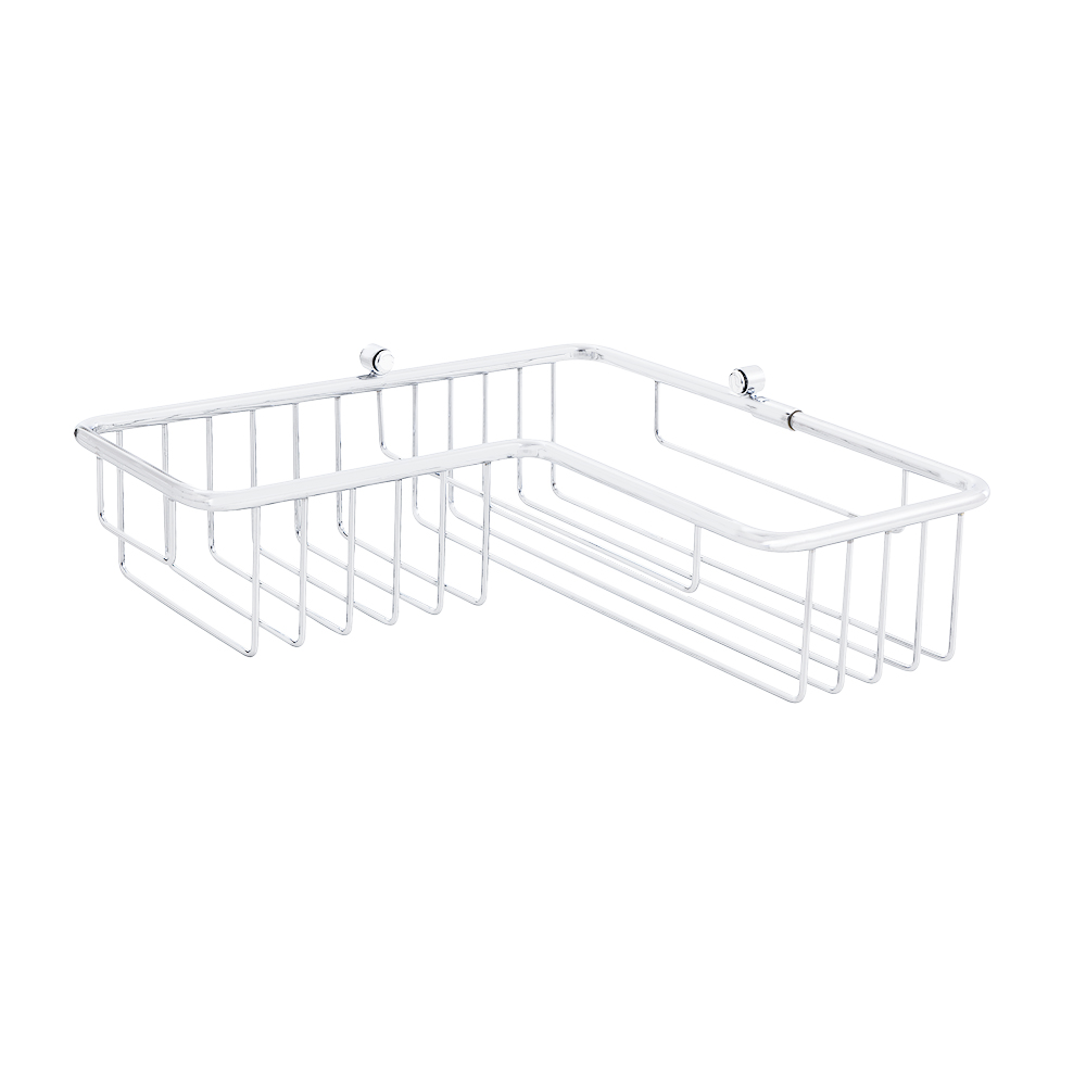 PANIER DE DOUCHE D'ANGLE 27*27*7 CM BLANC