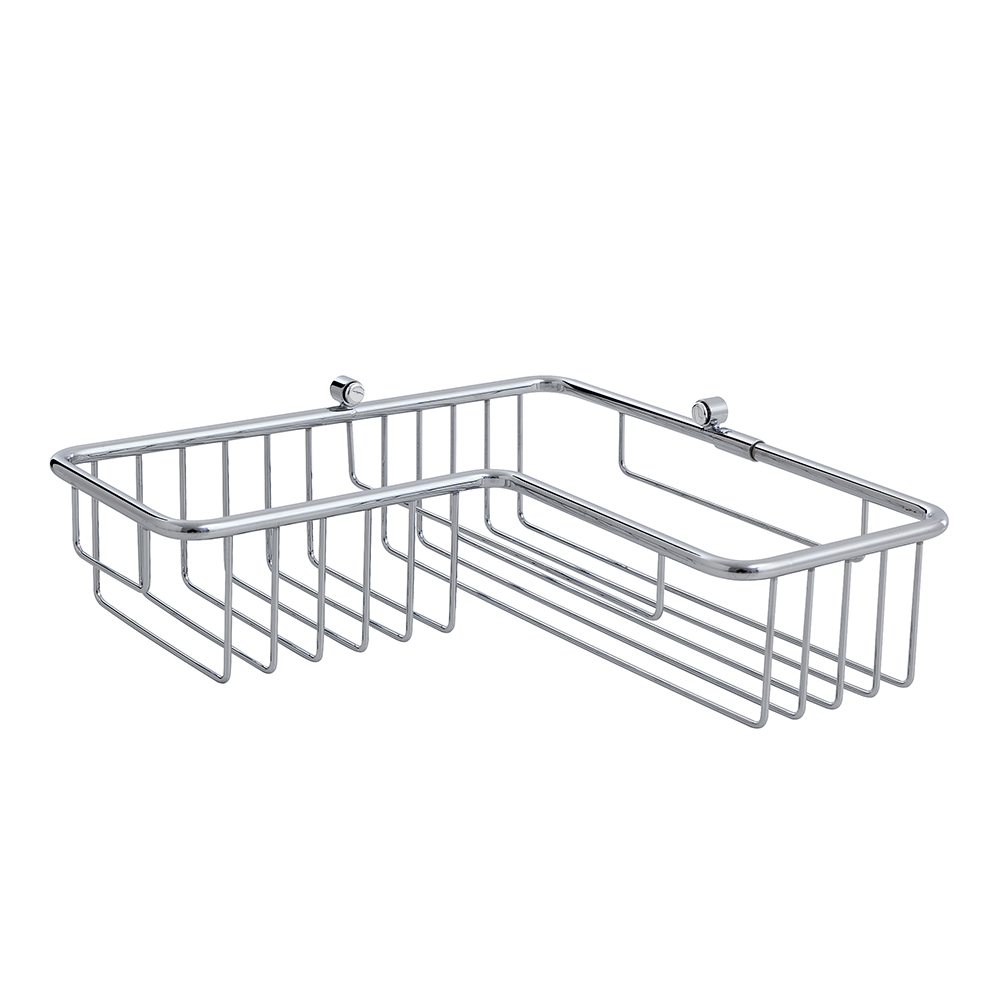 PANIER DE DOUCHE D'ANGLE 27*27*7 CM CHROME