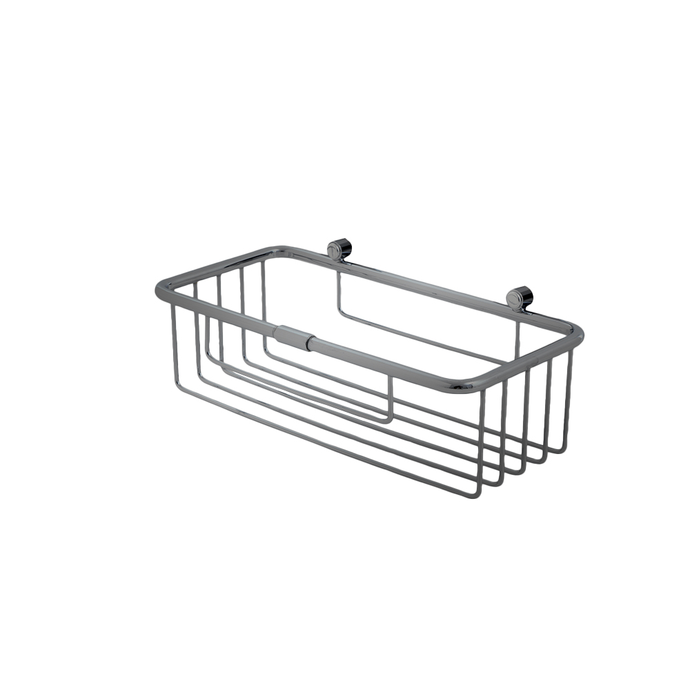 PANIER DE DOUCHE RECTANGULAIRE 25*22*8 CM METAL BROSSE