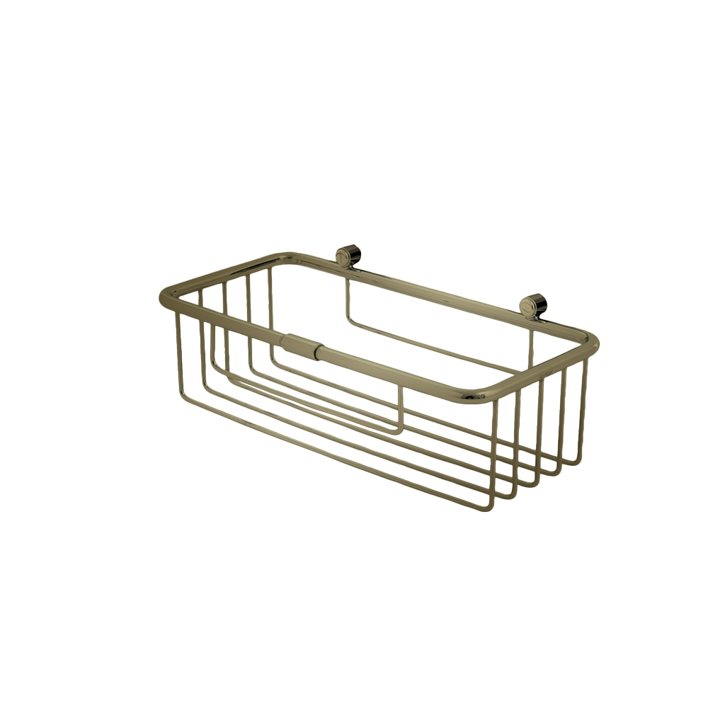 PANIER DE DOUCHE RECTANGULAIRE 25*22*8 CM OR BROSSE