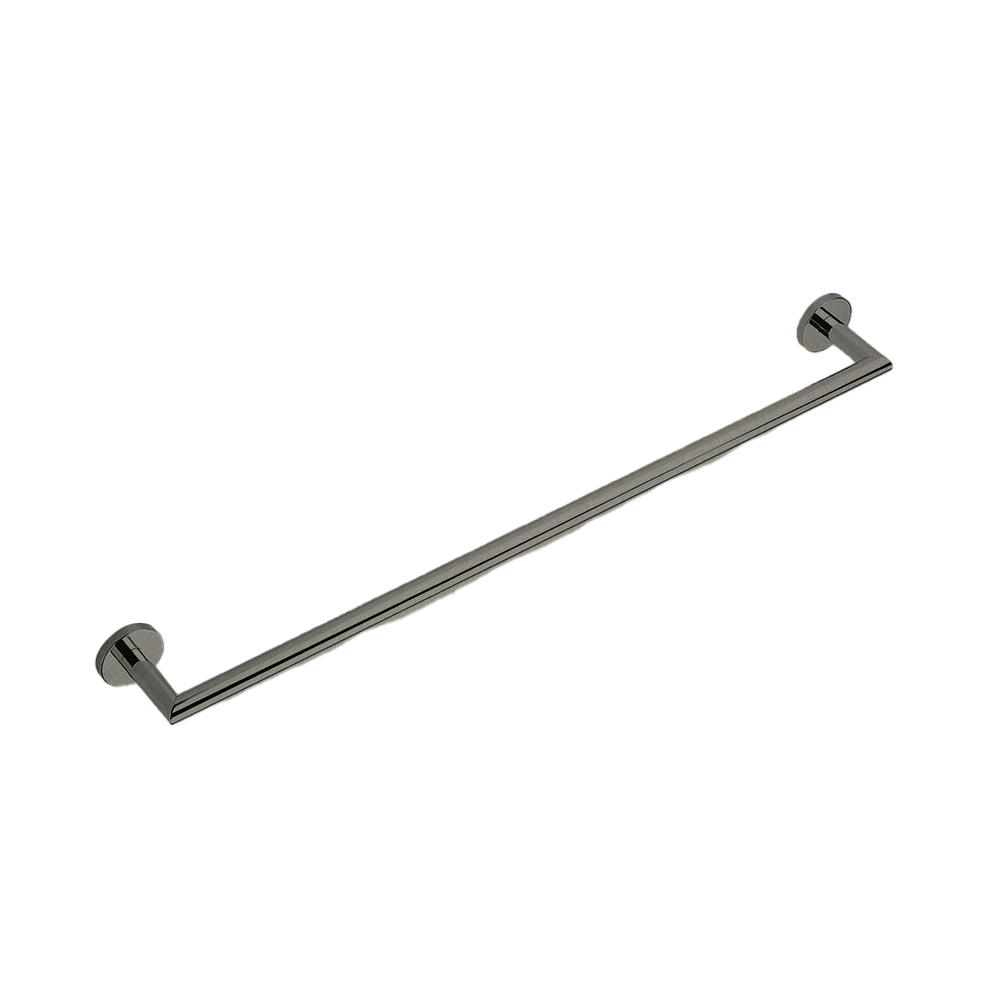 PORTE SERVIETTE MEDEA 61 CM CHROME NOIR BROSSE