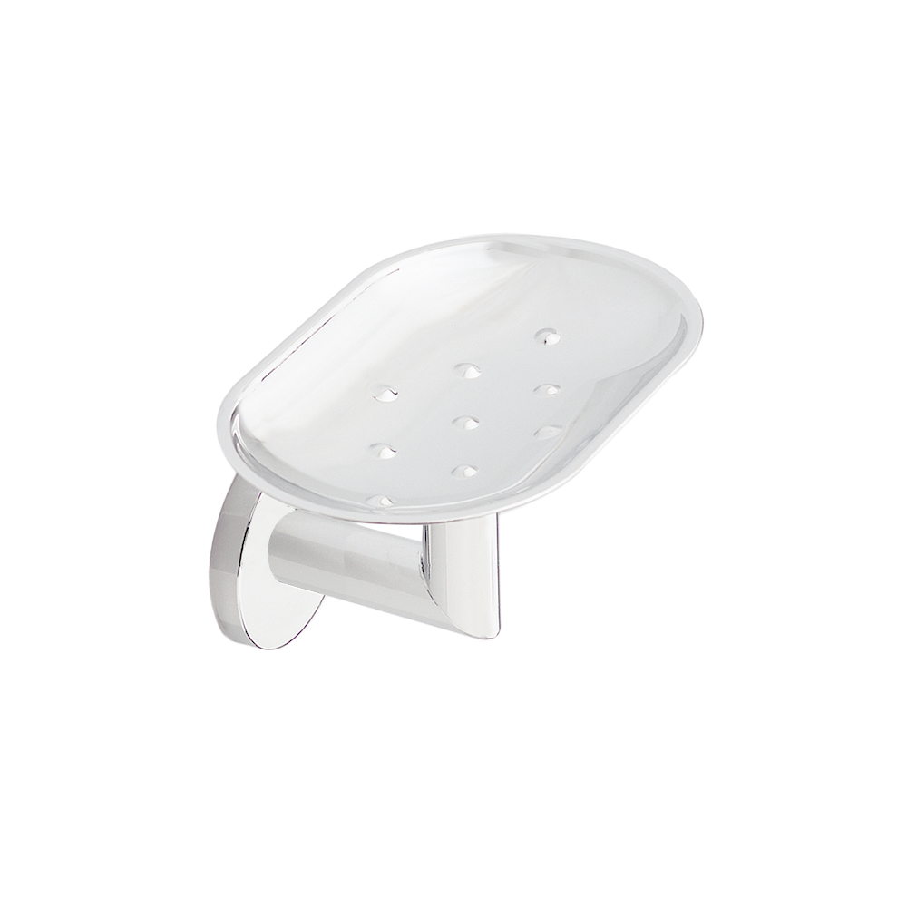 PORTE SAVON MURAL EN LAITON MEDEA BLANC
