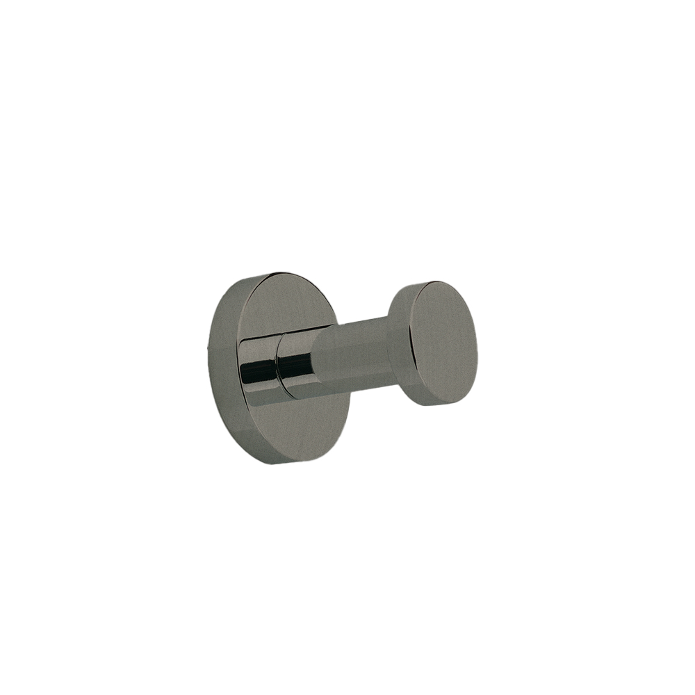 PORTE PEIGNOIR LAITON MEDEA CHROME NOIR BROSSE