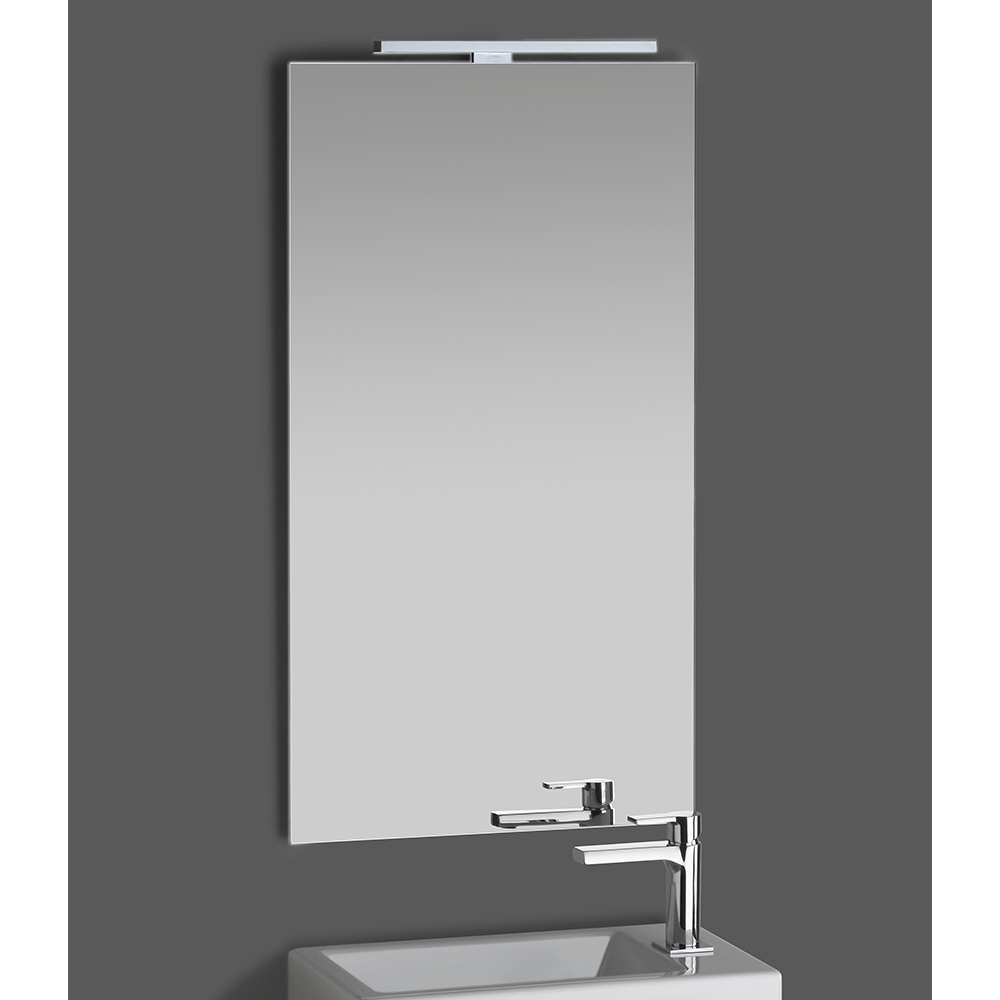 MIROIR SIMPLE AVEC SPOT SUR REGLETTE 60X80***FIN