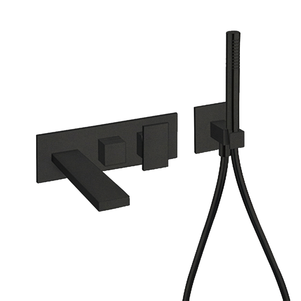 FACADE EXTERNE TABULA BAIN DOUCHE MURAL 2 SORTIES BLACK MAT